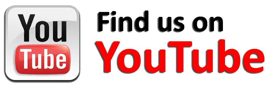 find us on youtube button